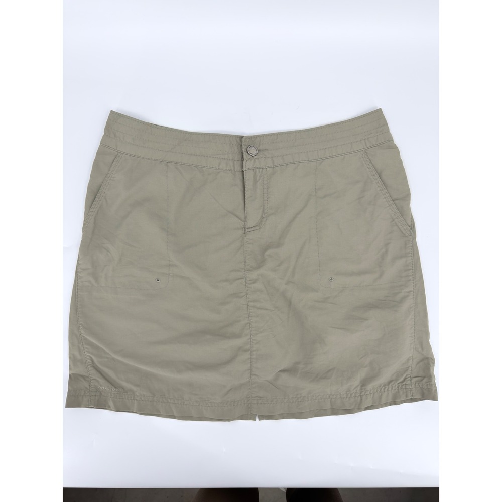 Columbia Skort Titanium Omni Dry Y2K Women Size 12 Sage Green Hiking Skirt